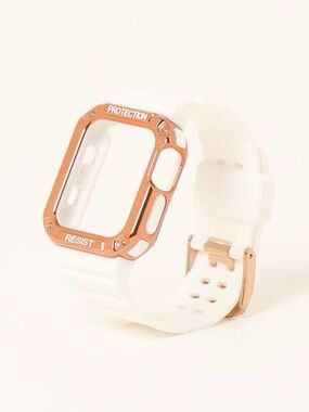 Apple Watch 40mm White Rose Gold Protective Case Bumper Frame Cover